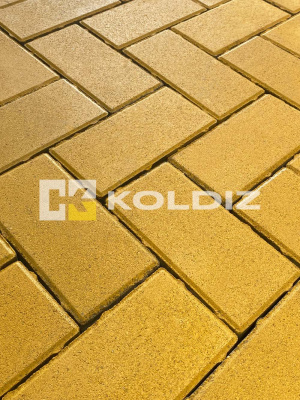 Брусчатка Колдиз Прямоугольник 240х120х70 Желтая
