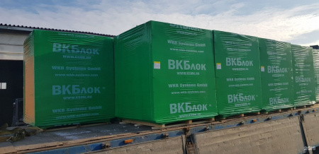 Газосиликатные блоки ВКБлок D500 625x100x250 перегородочные