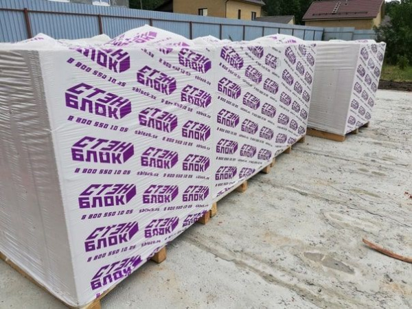 Газобетонные перегородочные блоки Стэнблок 600х125х250, D500